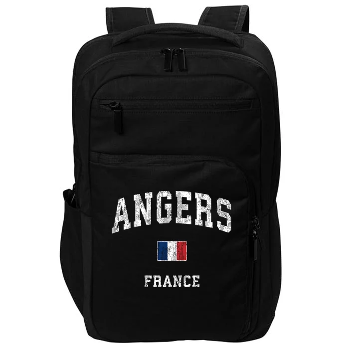 Angers France Vintage Athletic Sports Design Impact Tech Backpack