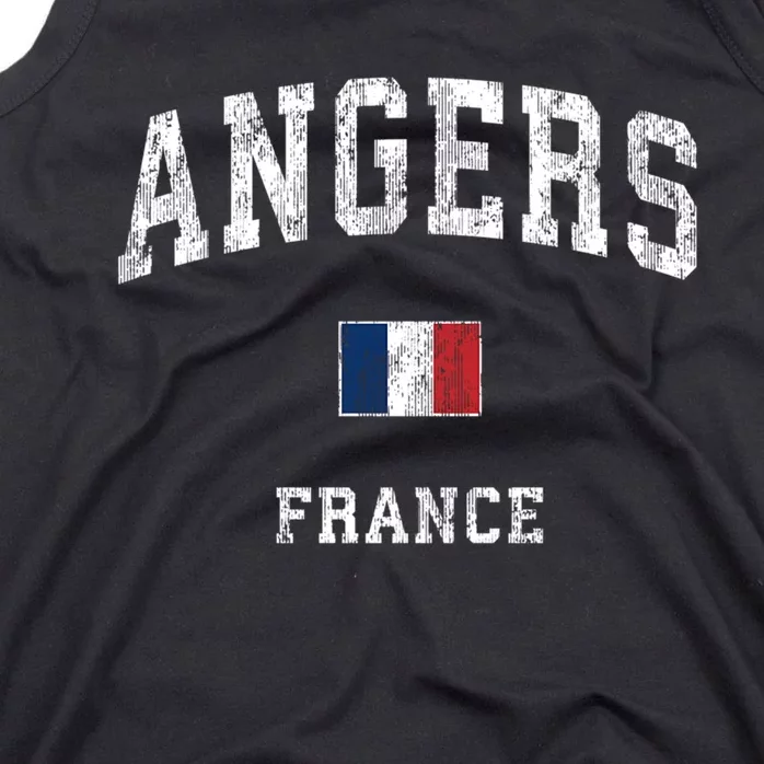 Angers France Vintage Athletic Sports Design Tank Top