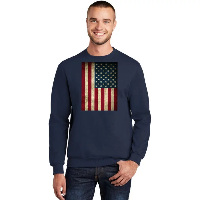 American Flag Vintage Distress Sweatshirt