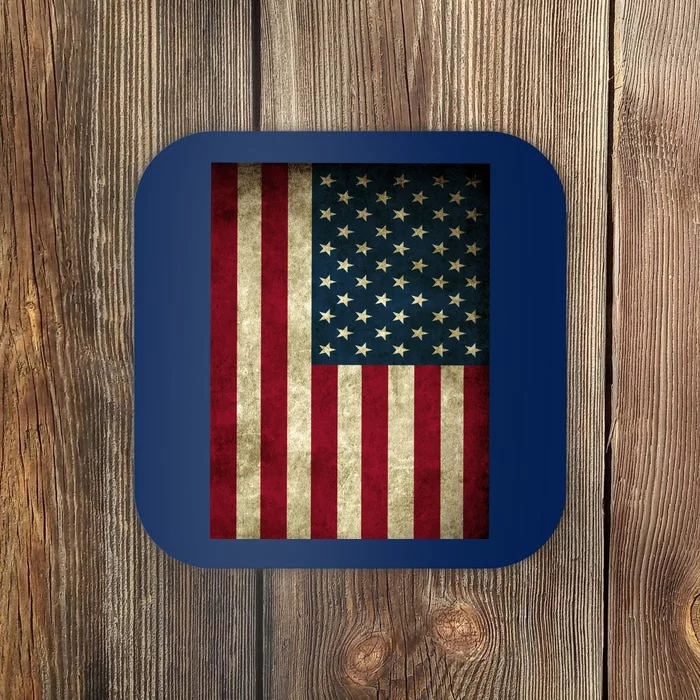 American Flag Vintage Distress Coaster