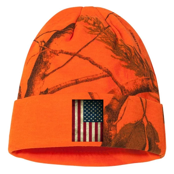 American Flag Vintage Distress Kati - 12in Camo Beanie