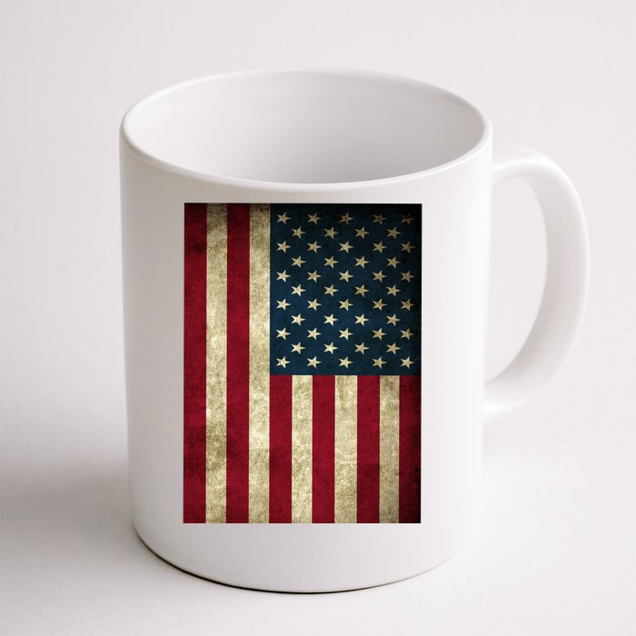 American Flag Vintage Distress Front & Back Coffee Mug