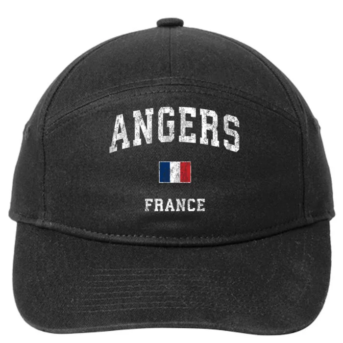 Angers France Vintage Athletic Sports 7-Panel Snapback Hat