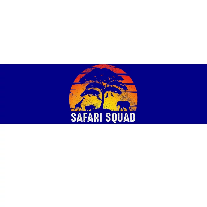 African Family Vacation Safari Squad Funny Matching Trip Bumper Sticker