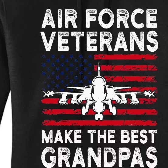 American Flag Veteran Makes Best Grandpa Women's Pullover Hoodie