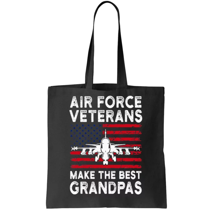 American Flag Veteran Makes Best Grandpa Tote Bag