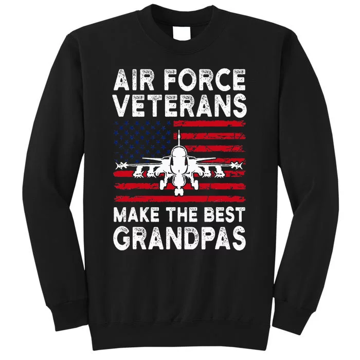 American Flag Veteran Makes Best Grandpa Tall Sweatshirt