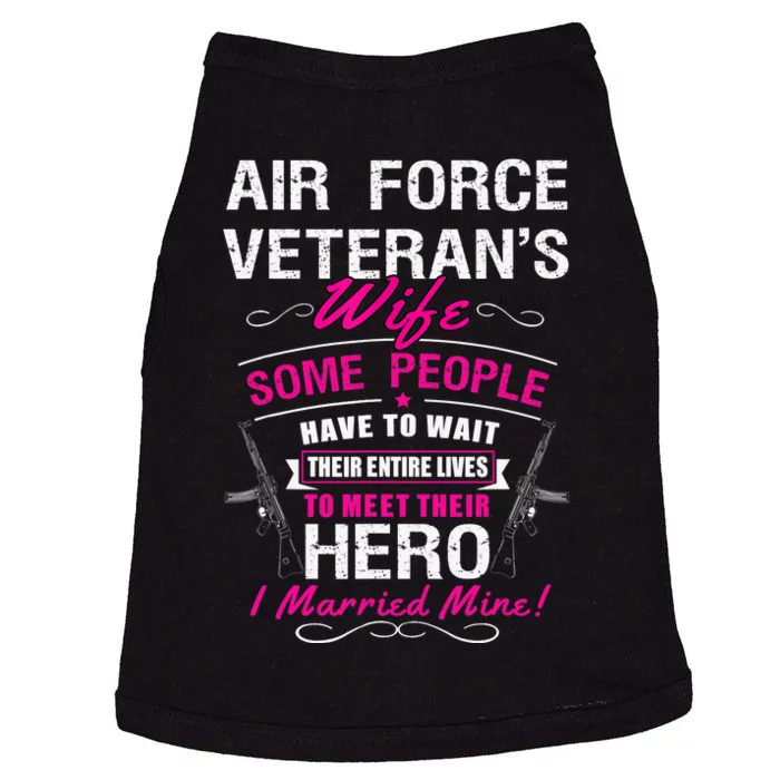 Air Force Veteran's Wife Doggie Tank