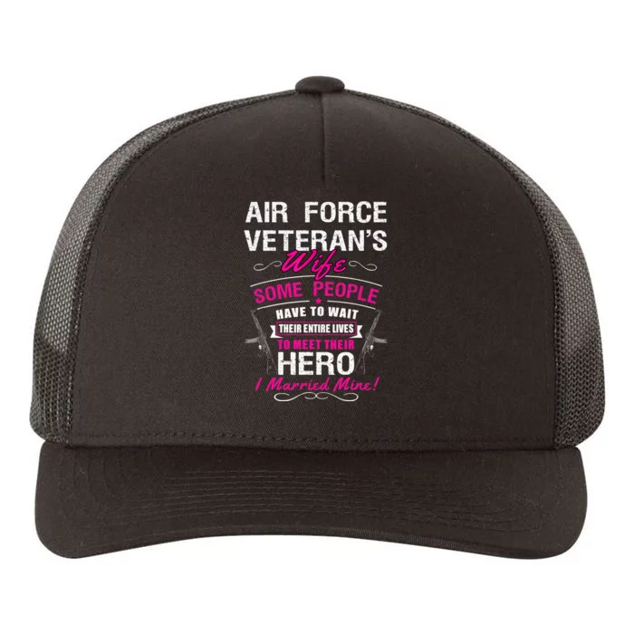 Air Force Veteran's Wife Yupoong Adult 5-Panel Trucker Hat