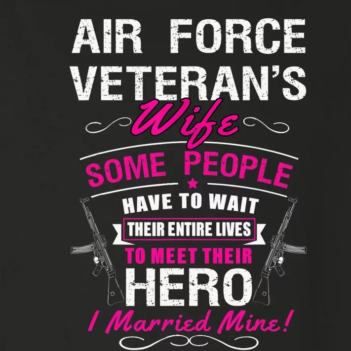 Air Force Veteran's Wife Toddler Long Sleeve Shirt