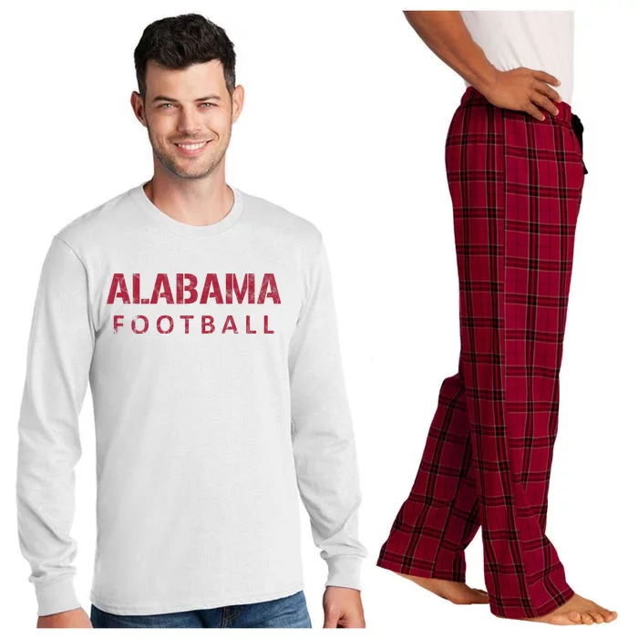 Alabama Football Vintage Distressed Long Sleeve Pajama Set