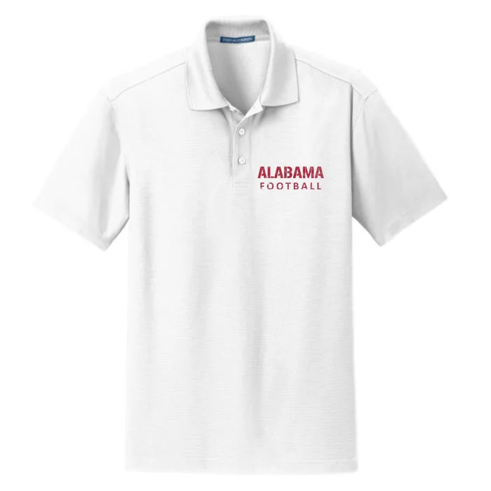 Alabama Football Vintage Distressed Dry Zone Grid Performance Polo