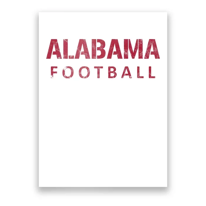 Alabama Football Vintage Distressed Poster