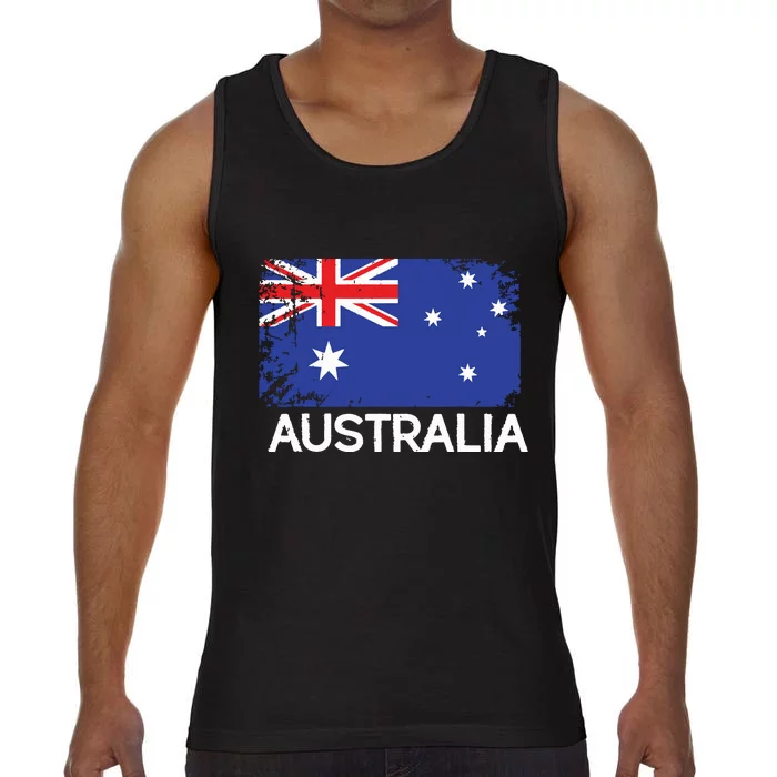 Australian Flag Vintage Made In Australia Gift Comfort Colors® Tank Top