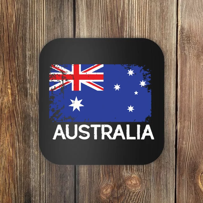 Australian Flag Vintage Made In Australia Gift Coaster