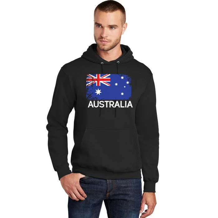 Australian Flag Vintage Made In Australia Gift Tall Hoodie