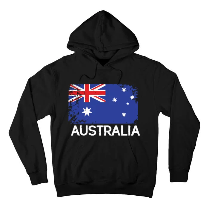 Australian Flag Vintage Made In Australia Gift Tall Hoodie