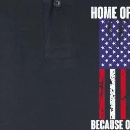 American Flag Veteran For: Home Of The Free Softstyle Adult Sport Polo