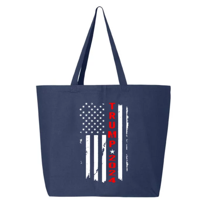 American Flag Vintage Trump 2024 25L Jumbo Tote