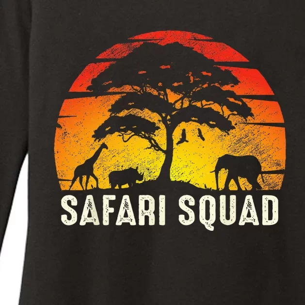 African Family Vacation Safari Squad Funny Matching Trip Womens CVC Long Sleeve Shirt