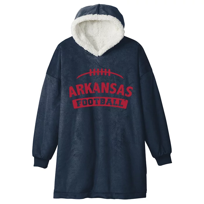 Arkansas Football Vintage Distressed Hooded Wearable Blanket