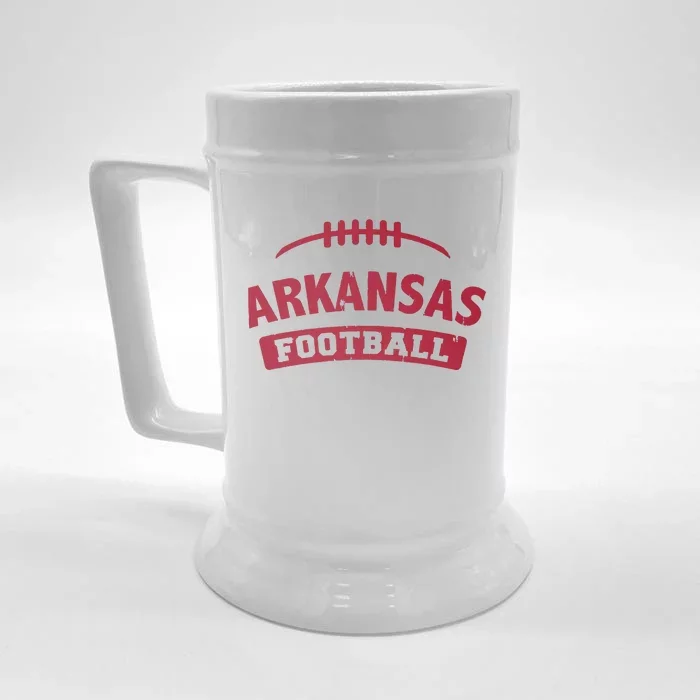 Arkansas Football Vintage Distressed Front & Back Beer Stein