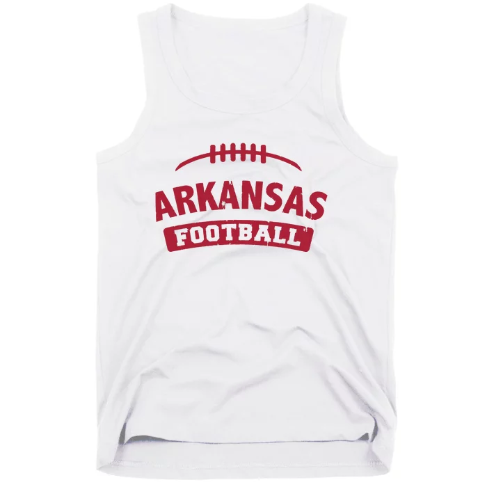 Arkansas Football Vintage Distressed Tank Top