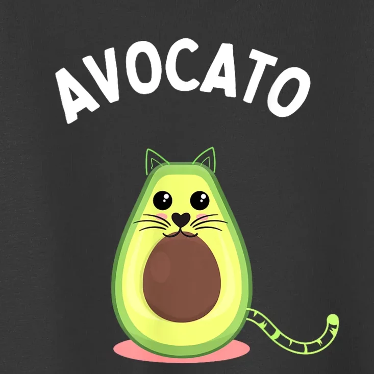 Avocato For Women Cute Cat Avocado Lover Toddler T-Shirt