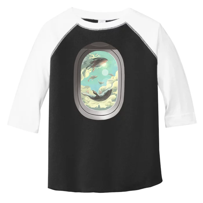 Abstract Flying Whales Toddler Fine Jersey T-Shirt