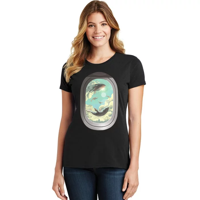 Abstract Flying Whales Women's T-Shirt