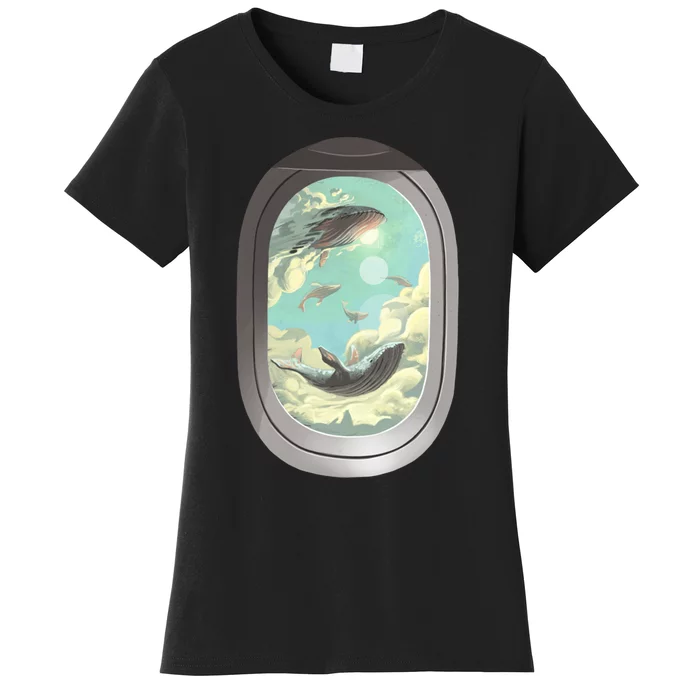 Abstract Flying Whales Women's T-Shirt