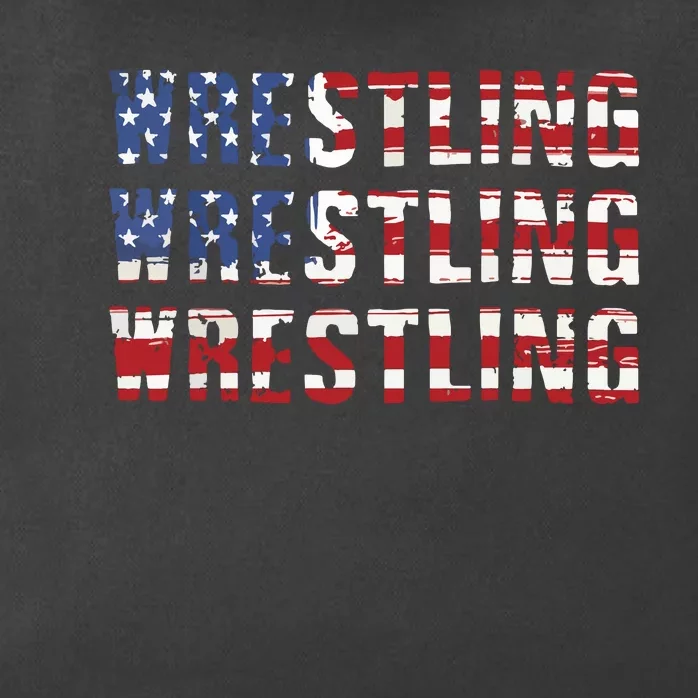 American Flag Wrestling USA Flag Wrestling Zip Tote Bag