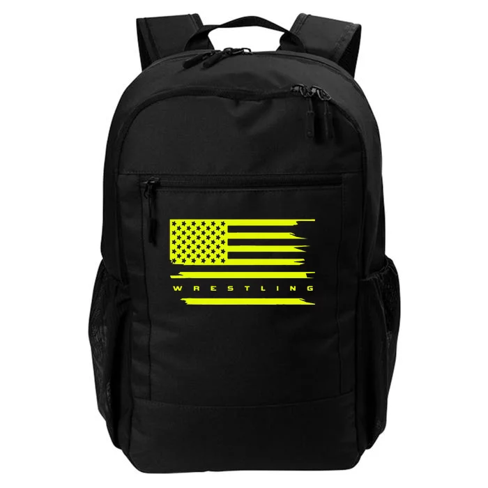 American Flag Wrestling Apparel Wrestling Daily Commute Backpack