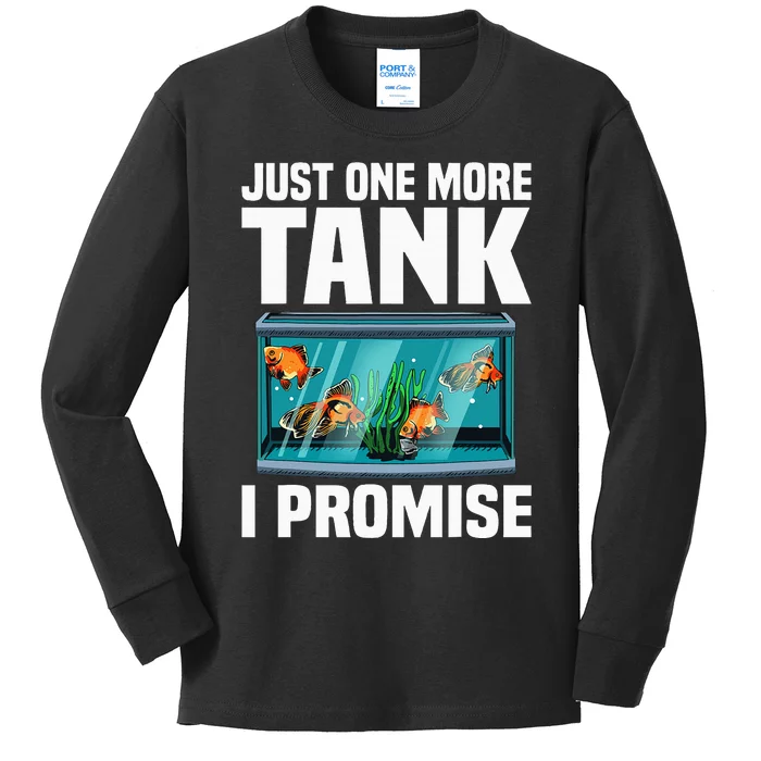 Aquarium For Women Fish Tank Fishkeeping Kids Long Sleeve Shirt