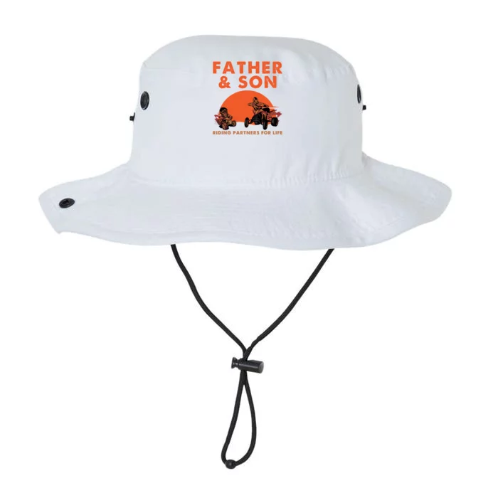 Atv Four Wheeler Father And Son Riding Partners For Life Cool Gift Legacy Cool Fit Booney Bucket Hat