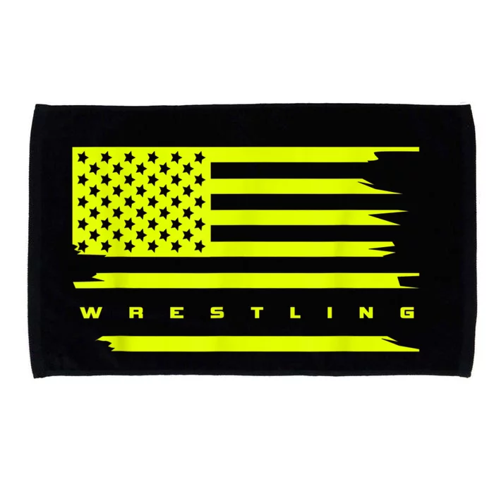 American Flag Wrestling Apparel Wrestling Microfiber Hand Towel