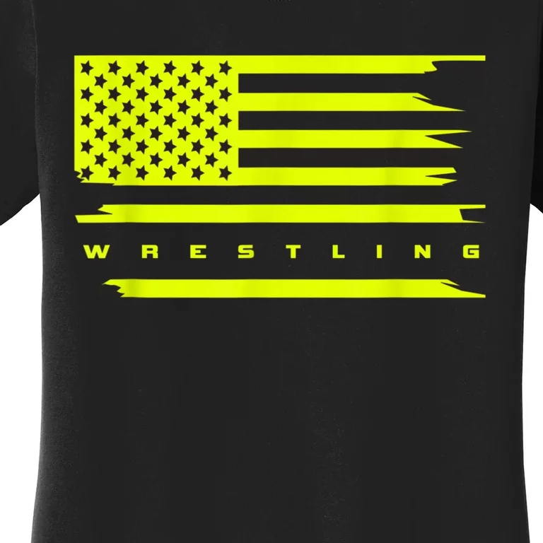 American Flag Wrestling Apparel Wrestling Women's T-Shirt