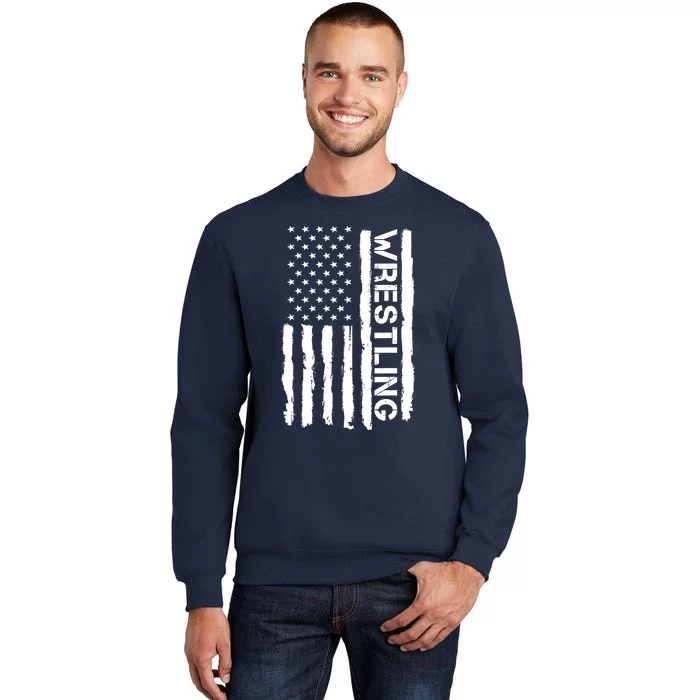 American Flag Wrestling Lovers Sport Fans Sweatshirt