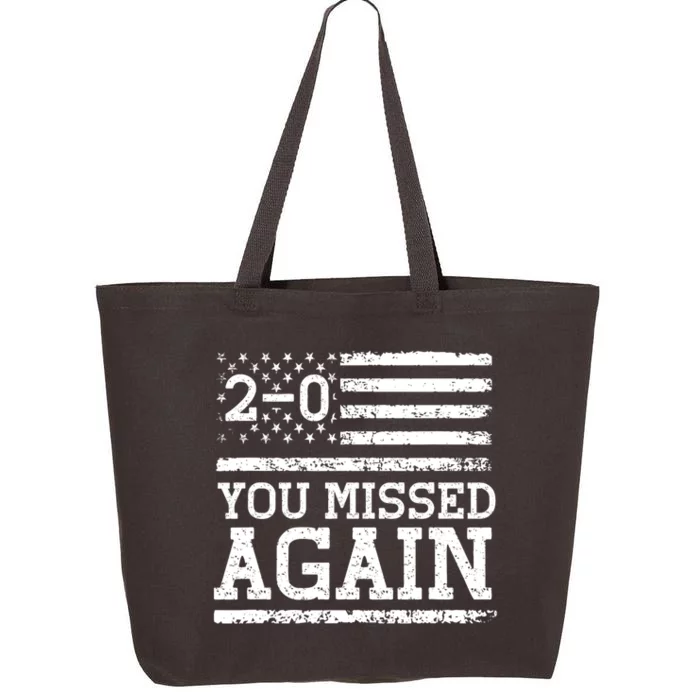 American Flag You Missed 2 0 25L Jumbo Tote