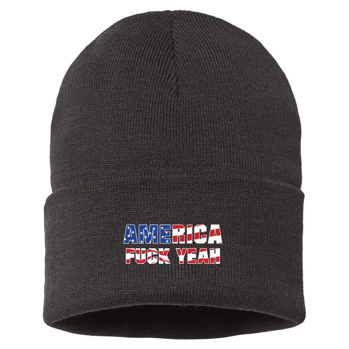 America Fuck Yeah Sustainable Knit Beanie