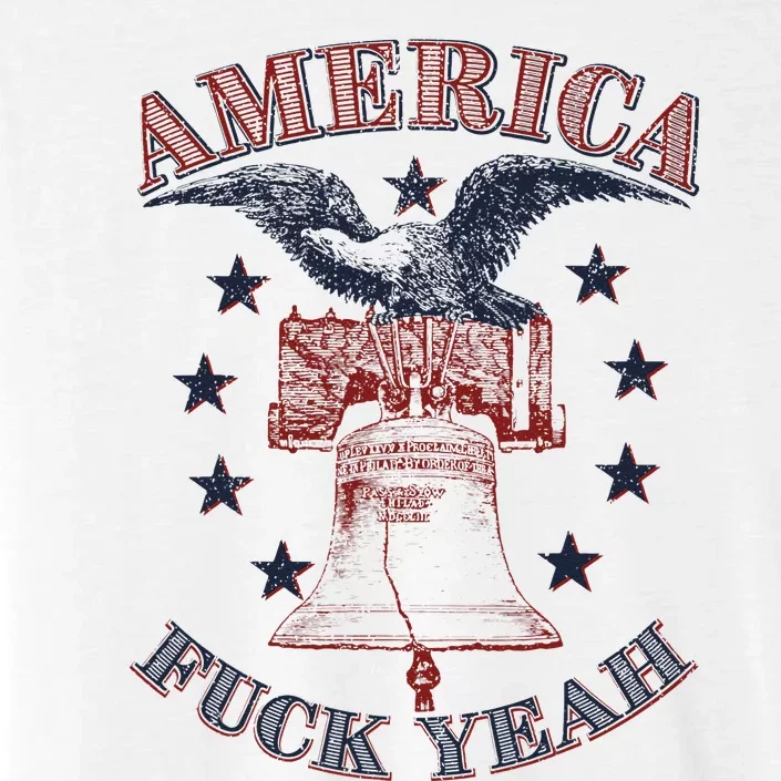 America Fuck Yeah Bald Eagle Liberty Bell 1776 4th of July ChromaSoft Performance T-Shirt