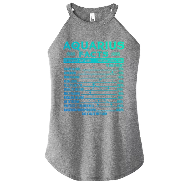 Aquarius Facts Zodiac Sign Horoscope Birthday Astrology Gift Women’s Perfect Tri Rocker Tank