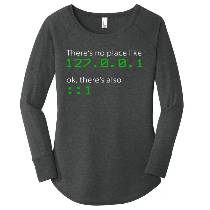 Admin Geek 127.0.0.1 1 There Is No Place Like Home Women's Perfect Tri Tunic Long Sleeve Shirt