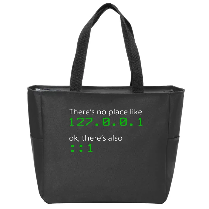 Admin Geek 127.0.0.1 1 There Is No Place Like Home Zip Tote Bag