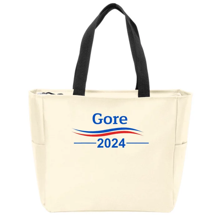 Al Gore 2024 Gore 2024 President Liberal Democrat Zip Tote Bag