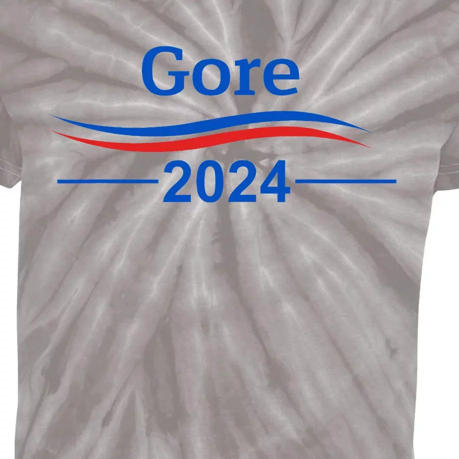 Al Gore 2024 Gore 2024 President Liberal Democrat Kids Tie-Dye T-Shirt