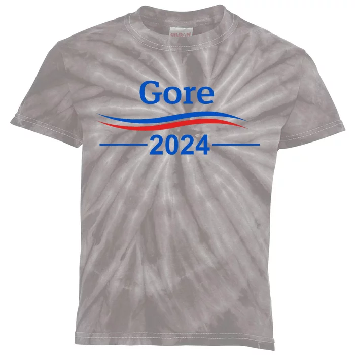 Al Gore 2024 Gore 2024 President Liberal Democrat Kids Tie-Dye T-Shirt