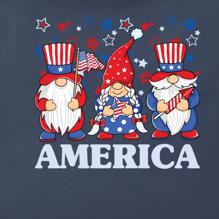 America Gnome 4th Of July Celebration Zip Tote Bag