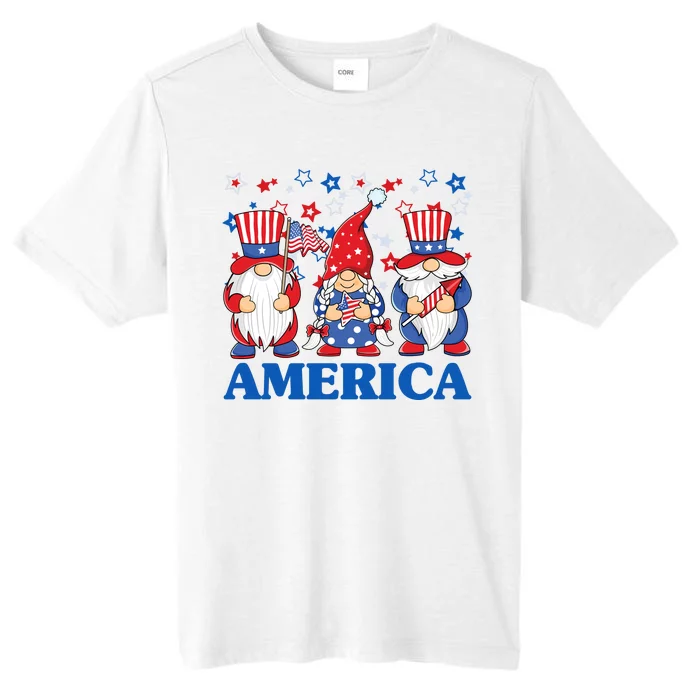 America Gnome 4th Of July Celebration ChromaSoft Performance T-Shirt