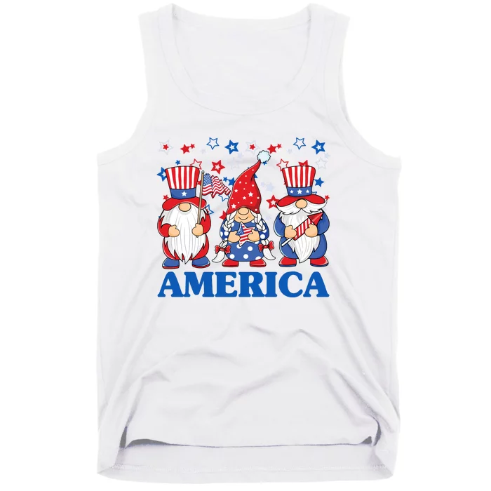 America Gnome 4th Of July Celebration Tank Top